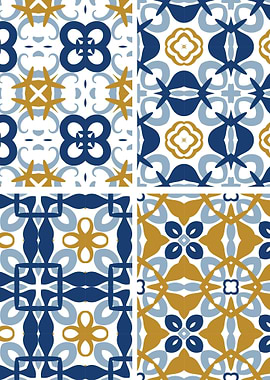Mediterranean Blue Tile 94