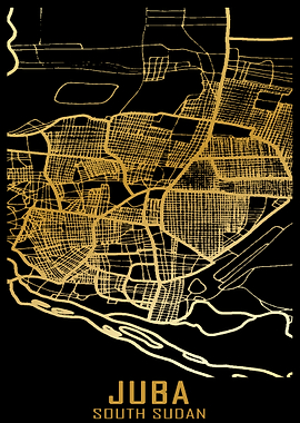 Juba South Sudan City Map