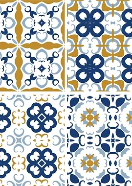 Mediterranean Blue Tile 92
