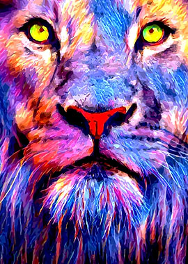 colorful animal art
