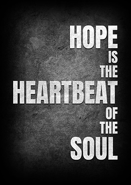 Hope typography poster