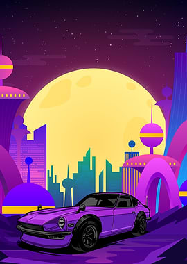 Synthwave Racing Car