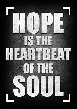 Hope typography poster
