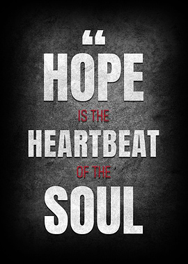 Hope typography poster