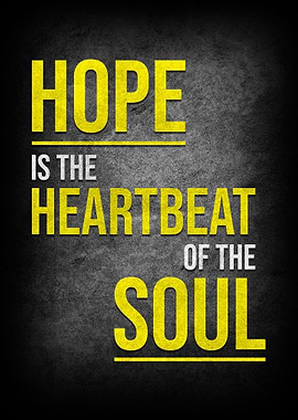Hope typography poster