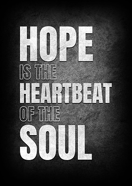 Hope typography poster
