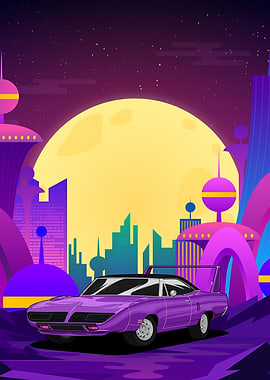 Synthwave Racing Car