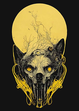 Cyber Wolf and Moonlight