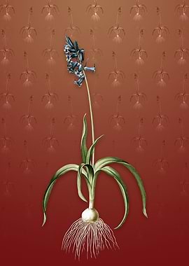 Vintage Common Bluebell