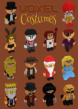 Voxel costumes
