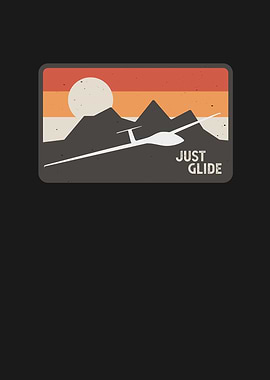 Glider Pilot Soaring Retro