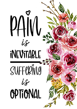 Suffering is optional