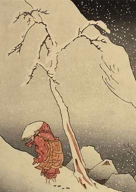 Winter Japanese Mountain