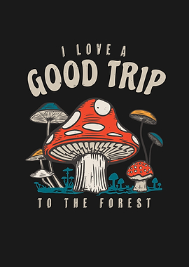 Trippy Mushrooms Forest