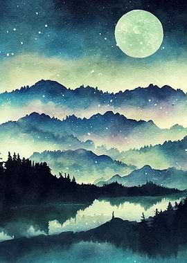 Watercolor Landscape Magic