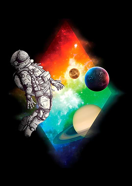 Astronaut and The Planets