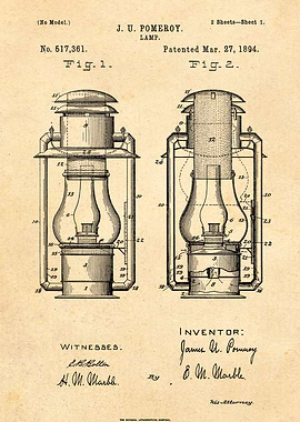 Hurricane Lantern Patent