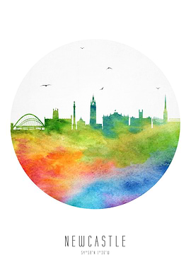 Newcastle England Skyline