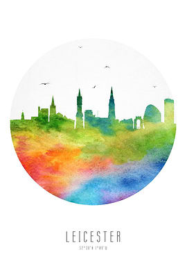 Leicester England Skyline