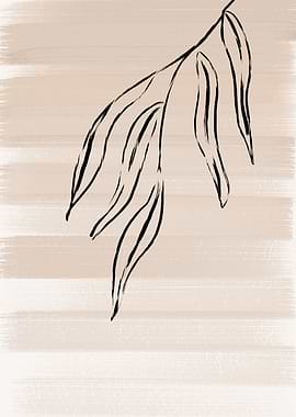 Abstract Botanical Leaves