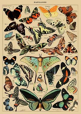 Adolphe Millot Butterfly