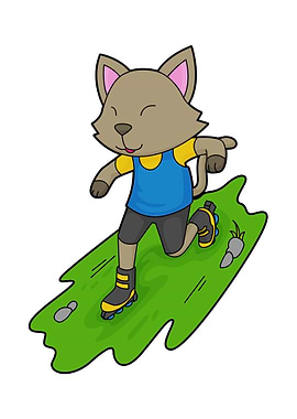 Cat Inline skating Sports
