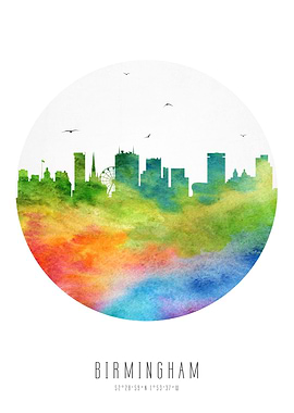 Birmingham England Skyline