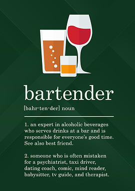 Funny Bartender Definition