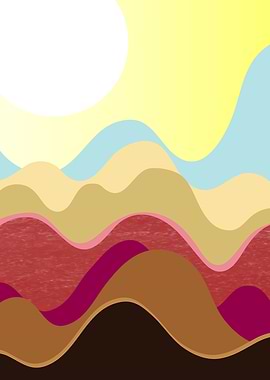 abstract mountain vector