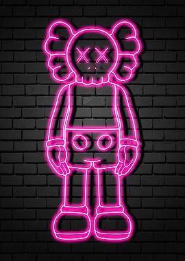 neon kaws