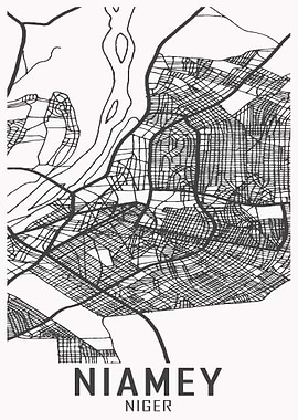Niamey Niger City Map