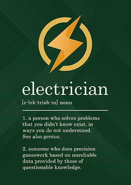 Funny Electrician Sign