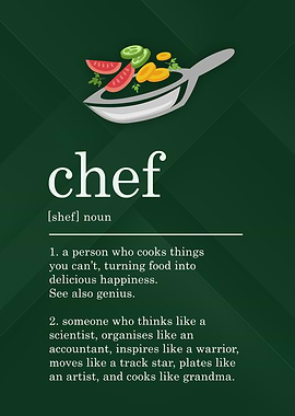 Funny Chef Definition Cook