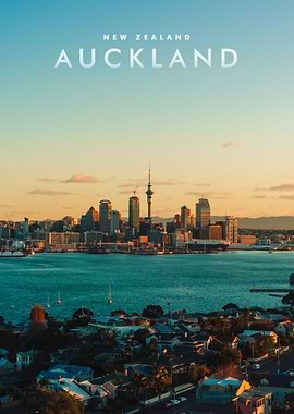 Auckland City Skyline