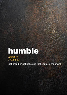 humble definition posters