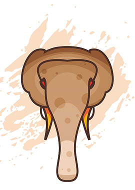 Cute Elephant Vector
