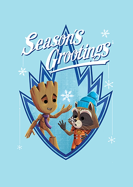 Season's Grootings blue