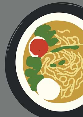 Ramen Drawing Poster