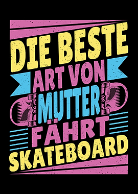 Skateboarder Motiv beim