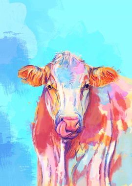 Whimsical Cow