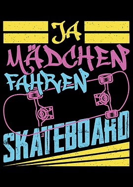 Skateboarder Motiv beim