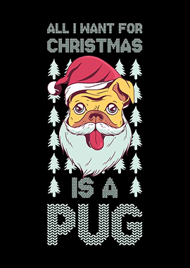 Christmas Pug