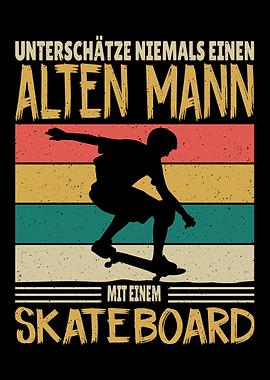 Skateboarder Motiv beim