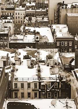 New York City Sepia Winter