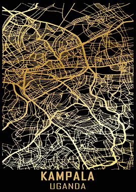 Kampala Uganda City Map