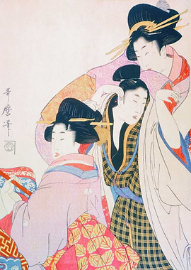 Two Geishas And A Client