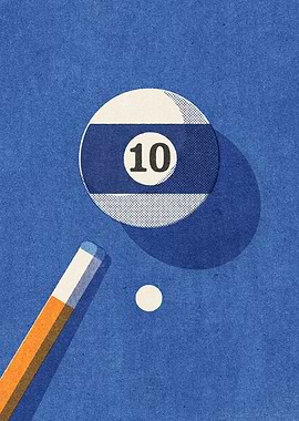 Billiards Ball 10 I