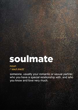 soulmate definition poster