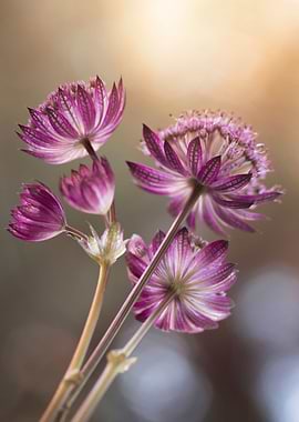 Astrantia flowers