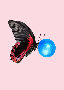 butterfly bubble gum